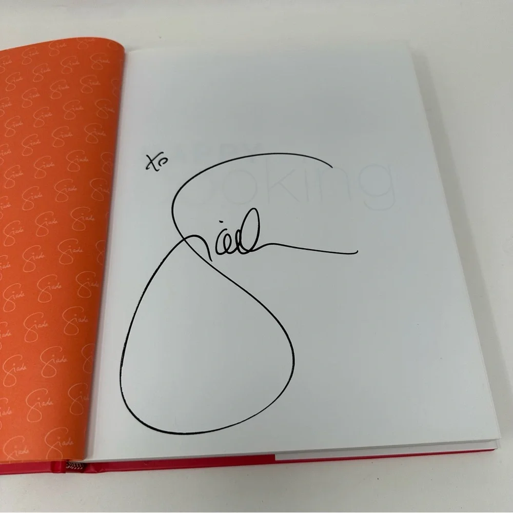 Giada De Laurentiis Autographed Happy Cooking First Edition & Giada At Home